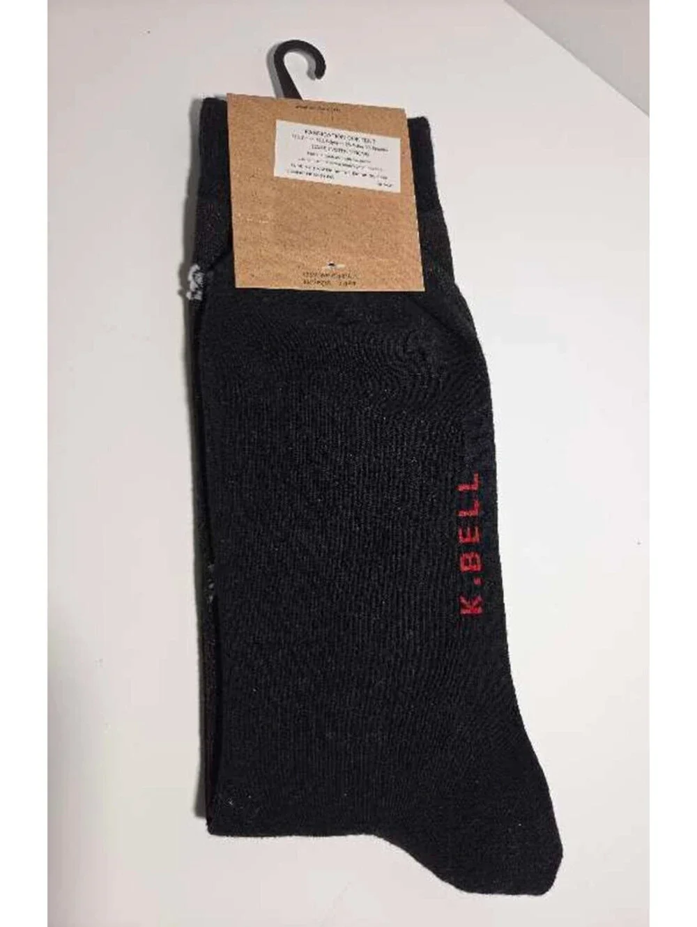 K. Bell Men's Meet Me Under The Mistletoe Crew Socks